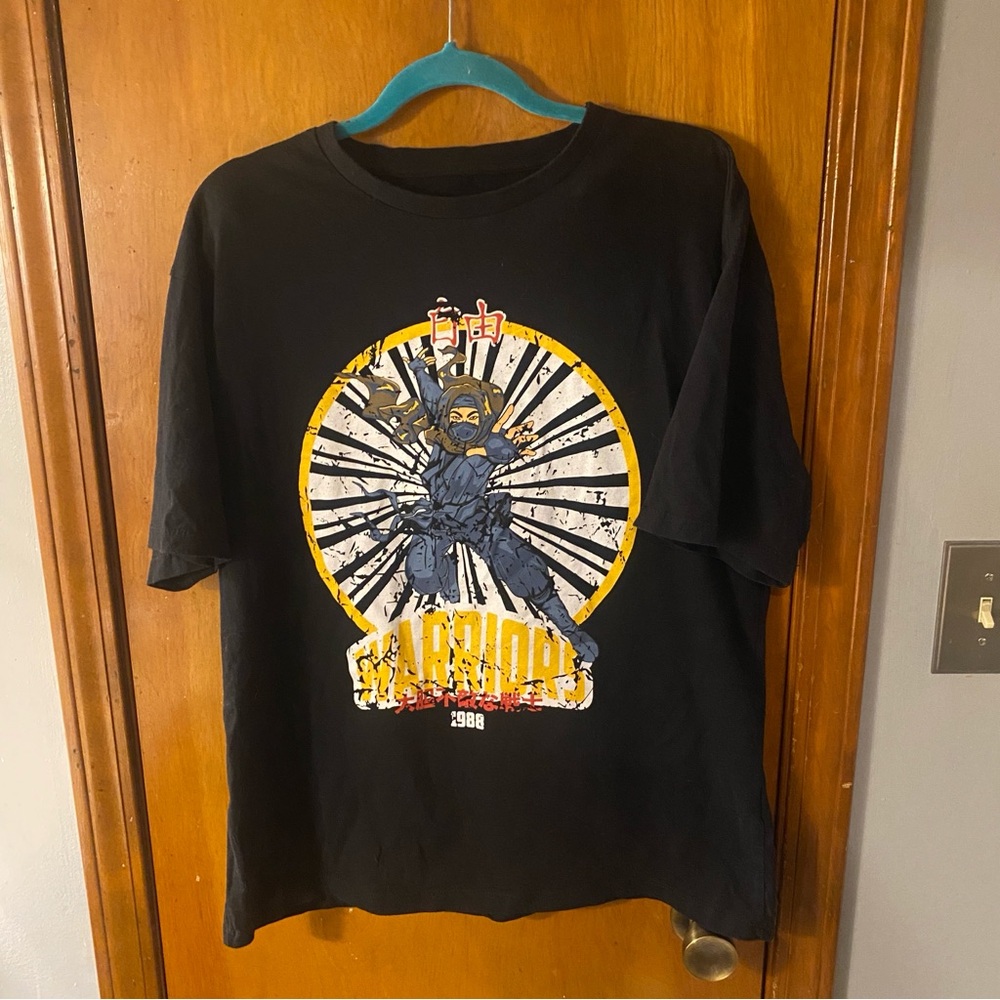 Koton Black Graphic T-Shirt with Warrior Print